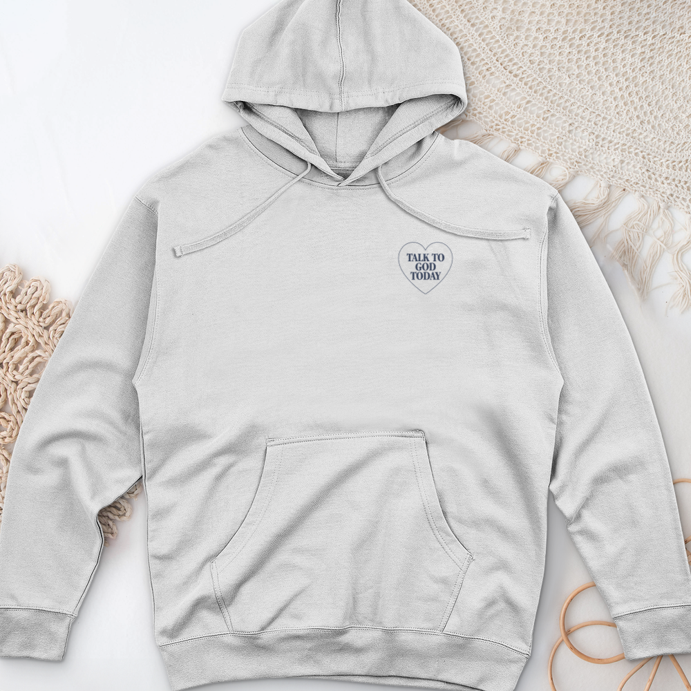 Talk To God Today Midweight Hooded Sweatshirt